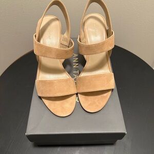 Ann Taylor Lorna Suede Heeled Sandal